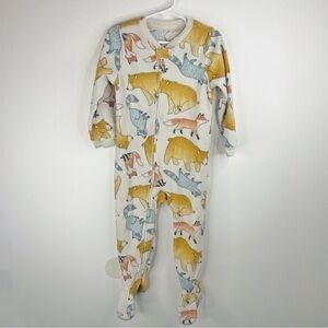 CARTER'S Boys Kids Vintage Vibes Footsie with Bears, Foxes and Raccoons Size3T